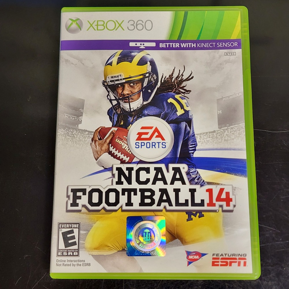 EA Sports NCAA Football 14 Xbox 360 GUC Very Light Scratches Works Great